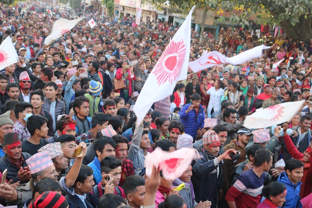 बामको विजय घोषणा, र्‍याली र सभा (फोटो फिचर)